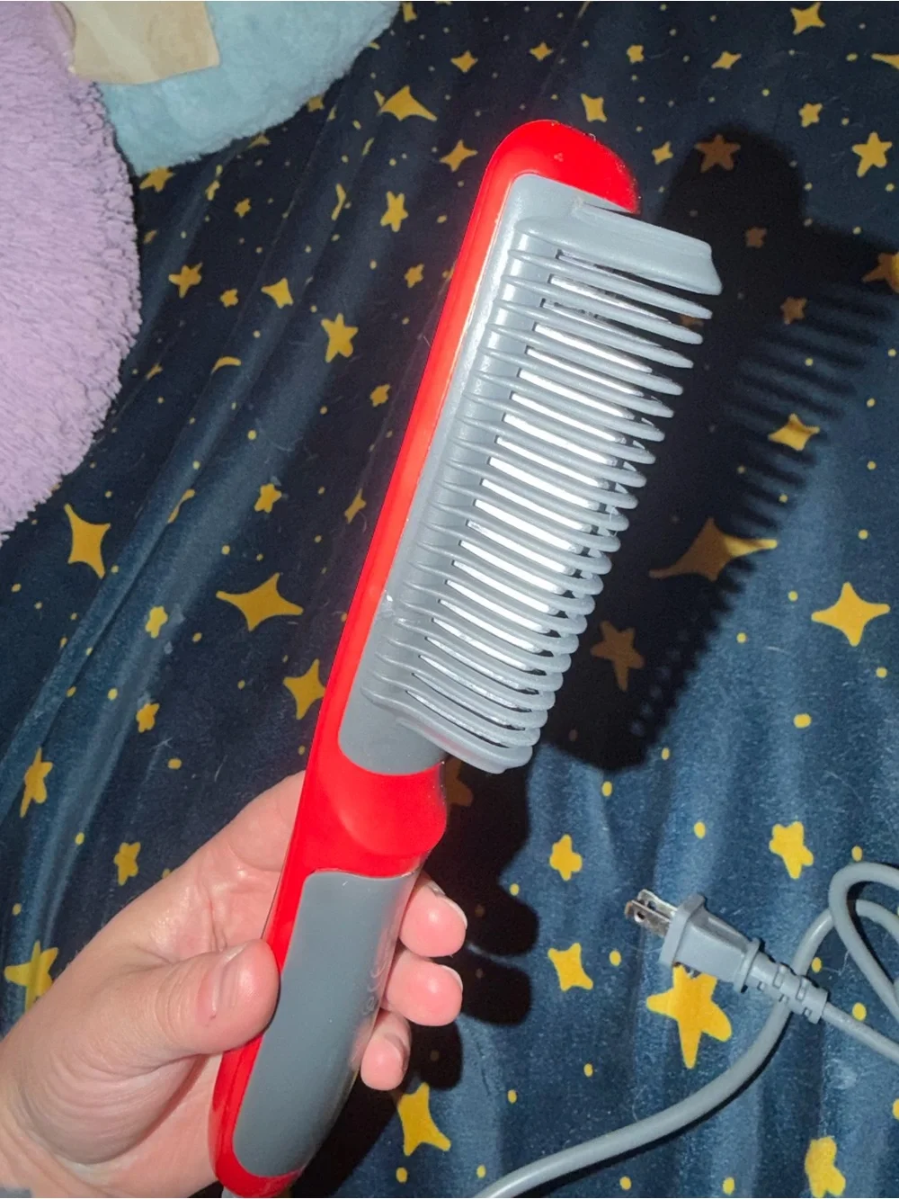 Red Hair Comb Straightener